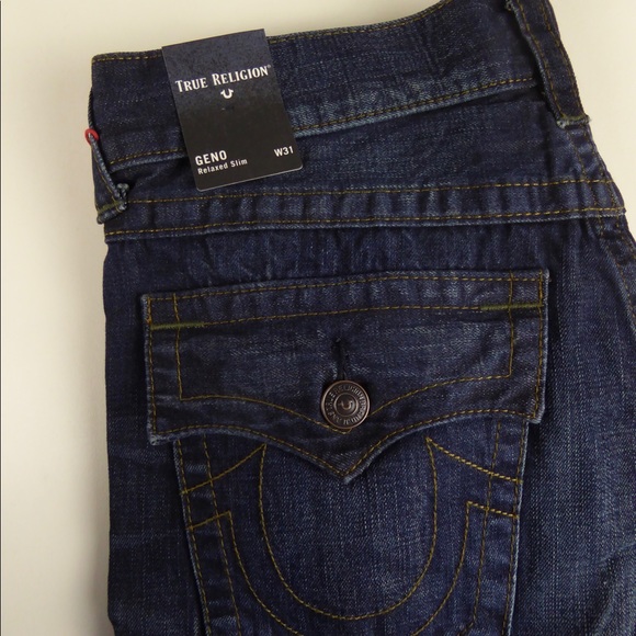 True Religion Geno Relaxed Slim w/ Flap Pocket NWT Denim Jeans - Picture 8 of 8
